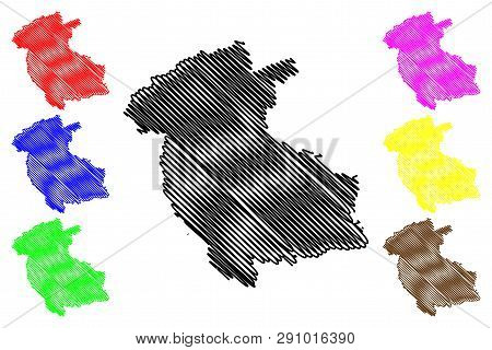 Stirling (united Kingdom, Scotland, Local Government In Scotland) Map Vector Illustration, Scribble 