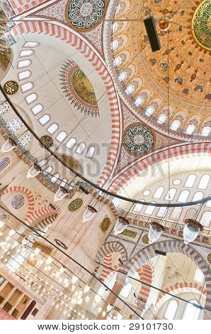 Interno della Moschea di Solimano il magnifico