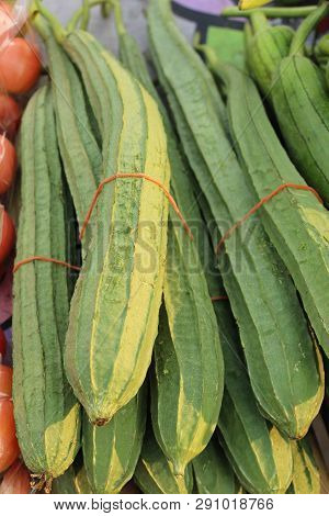 Luffa Acutangula For Cooking At Street Food
