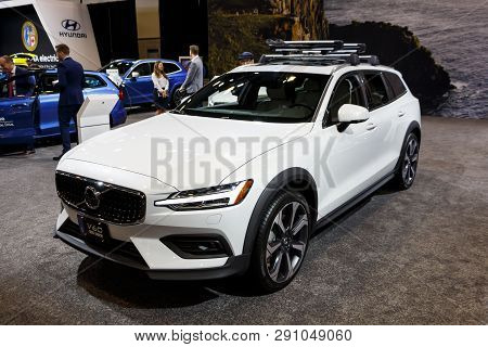 Vancouver, Canada - March 2019 : Volvo V60, Taken At 2019 Vancouver Auto Show