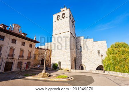 Santander Cathedral Or Cathedral Basilica Of Assumption Of Virgin Mary Of Santander, Located In Sant