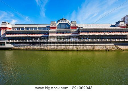 Ribera Market Or Mercado De La Ribera Is A Food Market Located In Bilbao, Capital Of The Basque Prov