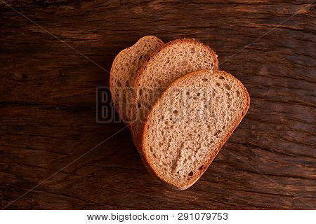 Breads Concept Of Teasty Home Food Close Up On Wooden Background