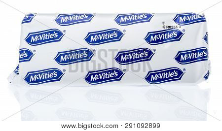 Winneconne, Wi - 19 March 2019: A Package Of  Mcvities Digestive Biscuits Chocolate Thins  On An Iso