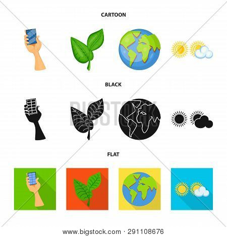 Vector Illustration Of Innovation And Technology  Icon. Set Of Innovation And Nature  Stock Vector I