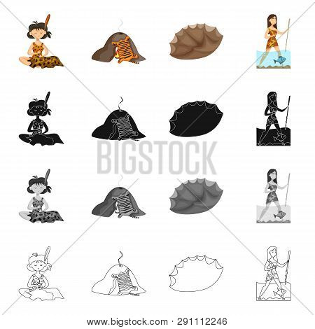 Vector Design Of Evolution  And Prehistory Icon. Collection Of Evolution  And Development  Stock Vec