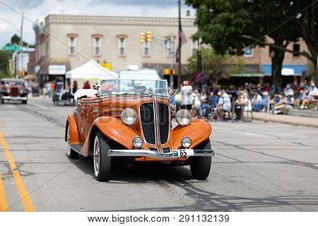 Auburn, Indiana, Usa - September 9, 2018 The Auburn Cord Duesenberg Festival, An Auburn Classic Car 