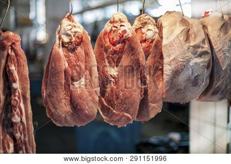 Market For Fresh Meat, Beef, Pork