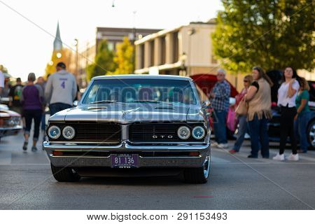 Springfield, Illinois, Usa - September 22, 2018: The Route 66 Mother Road Festival, Pontiac Gto Bein