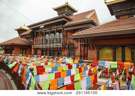 China, Hainan Island, Sanya, - December 1, 2018: Nanshan Buddhist Cultural Park, Editorial.