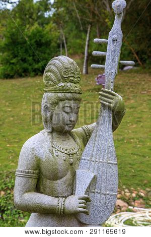 China, Hainan Island, Sanya, - December 1, 2018: Nanshan Buddhist Cultural Park, Editorial.