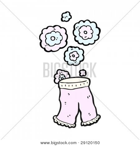 dessin animé petite culotte froufrous