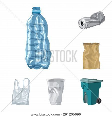 Vector Illustration Of Environment  And Waste Symbol. Collection Of Environment  And Ecology Stock V
