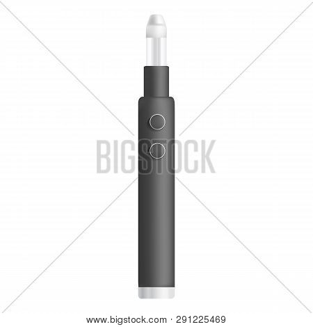 Electronic Cigarette Icon. Realistic Illustration Of Electronic Cigarette Icon For Web Design