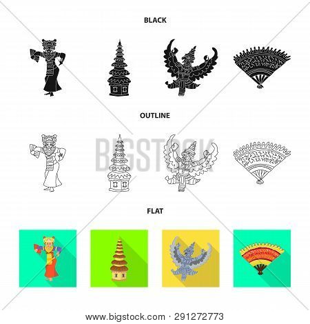 Vector Design Of  And Travel Sign. Set Of  And Traditional Stock Symbol For Web.