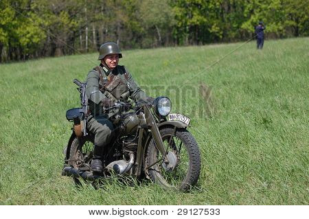 Soldato tedesco. WW2 reenacting