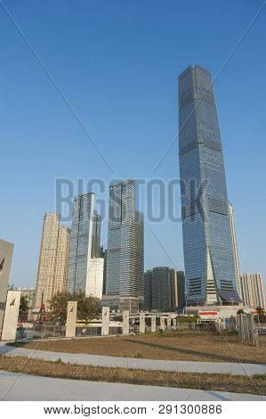 High Rise Modern Office Buiding In Hong Kong City