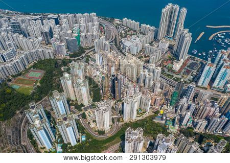Shau Kei Wan, Hong Kong 19 March 2019: Hong Kong cityscape