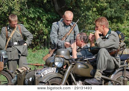 KIEV, UCRAINA. 5-6 Settembre 2008. Club storia militare stella rossa. Reenacting storico militare