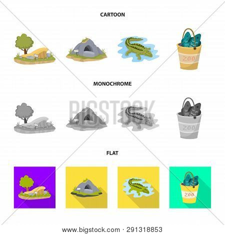 Vector Design Of Nature  And Fun  Icon. Collection Of Nature  And Entertainment Stock Vector Illustr