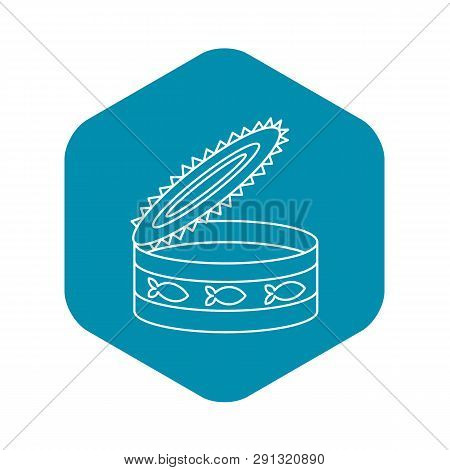 Canned Food For Cat Icon. Outline Illustration Of Canned Food For Cat Vector Icon For Web Design