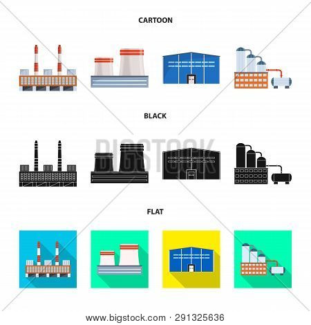 Vector Illustration Of Production And Structure Icon. Set Of Production And Technology Vector Icon F