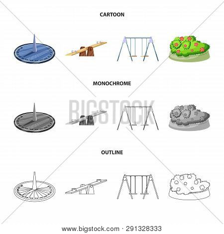 Isolated Object Of Urban And Street Sign. Set Of Urban And Relaxation Stock Vector Illustration.