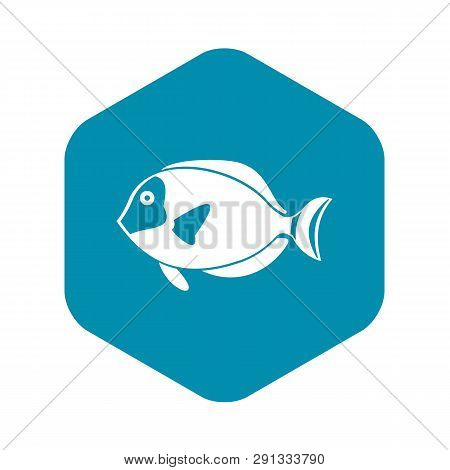 Surgeon Fish Icon In Simple Style Isolated Vector Illustration