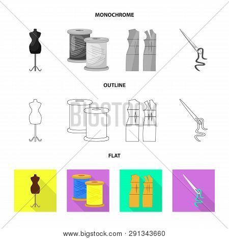 Vector Design Of Craft And Handcraft Symbol. Collection Of Craft And Industry Vector Icon For Stock.