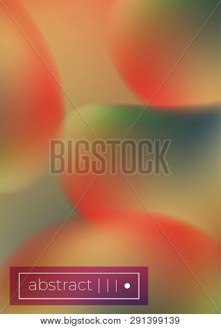 Bright Fluid Mesh Shapes Vector Background Covers Set. A4 Leaflet Mockup. Book Cover.