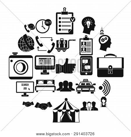 Business Coherence Icons Set. Simple Set Of 25 Business Coherence Icons For Web Isolated On White Ba