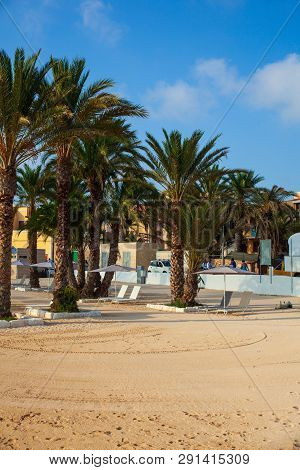 Lampedusa, Italy - August, 01: View Of Lampedusa Beach On August 01, 2018