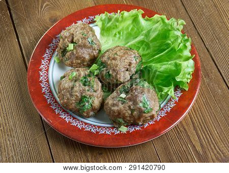 Semmelknodel  -  Kind Of Bread Dumplings Made From Dried White Bread, Milk, And Egg Yolks.specialty 