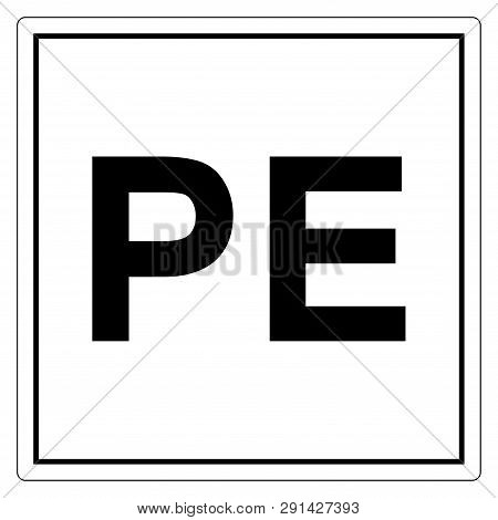 Physical Earth Symbol Sign, Vector Illustration, Isolate On White Background Label. Eps10