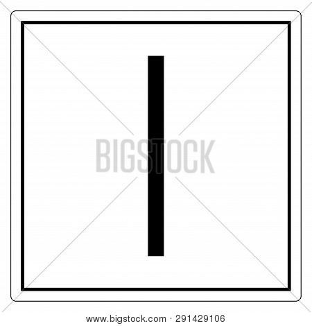 On Power Symbol Sign, Vector Illustration, Isolate On White Background Label. Eps10