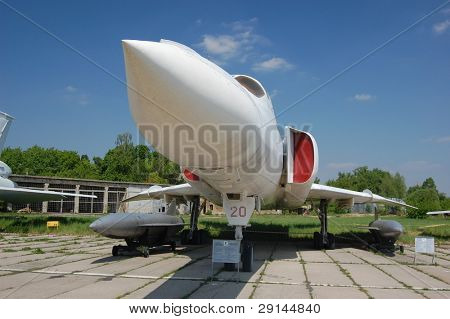 TU-22입니다.항공 박물관의 전시입니다. 키예프, 우크라이나 (Malorussia)