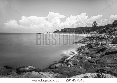 Blackwhite Panorama Photo Of  Batam Bintan Wonderful Indonesia