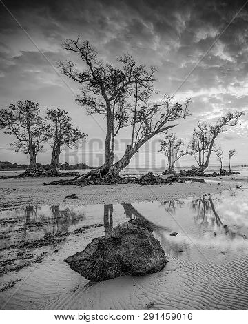 Blackwhite Panorama Photo Of  Batam Bintan Wonderful Indonesia