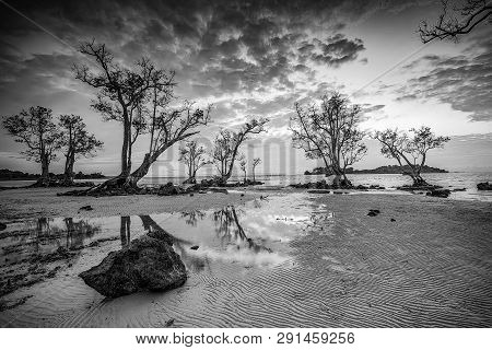 Blackwhite Panorama Photo Of  Batam Bintan Wonderful Indonesia