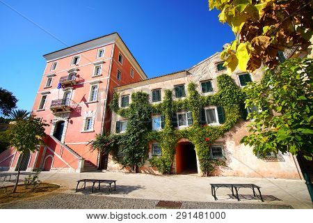 Old Houses In The Historical Centre Of The City Of Coru In Greece