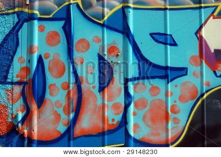 Kolorowe tło. Graffiti na ścianie. Czernigow, Ukraina