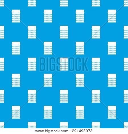 Toen House Pattern Seamless Blue Repeat For Any Use