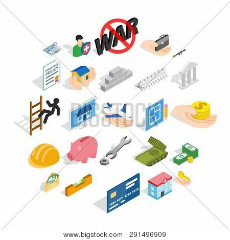 Bonanza Icons Set. Isometric Set Of 25 Bonanza Icons For Web Isolated On White Background
