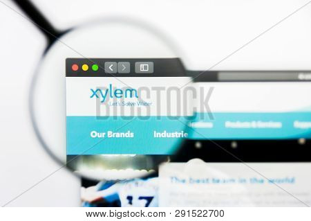 Los Angeles, California, Usa - 25 March 2019: Illustrative Editorial Of Xylem Website Homepage. Xyle