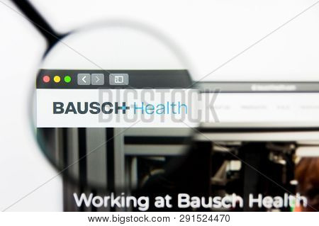 Los Angeles, California, Usa - 25 March 2019: Illustrative Editorial Of Bausch Health Website Homepa