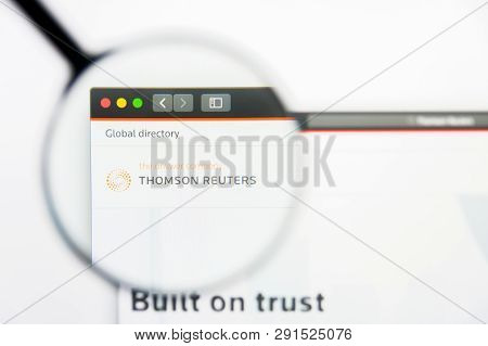 Los Angeles, California, Usa - 25 March 2019: Illustrative Editorial Of Thomson Reuters Website Home