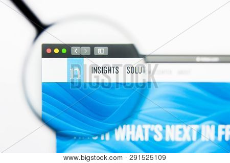 Los Angeles, California, Usa - 25 March 2019: Illustrative Editorial Of Nielsen Website Homepage. Ni