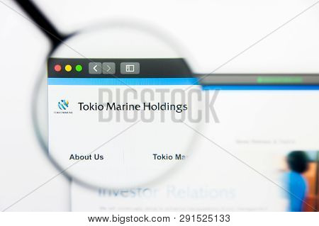 Los Angeles, California, Usa - 25 March 2019: Illustrative Editorial Of Tokio Marine Holdings Websit