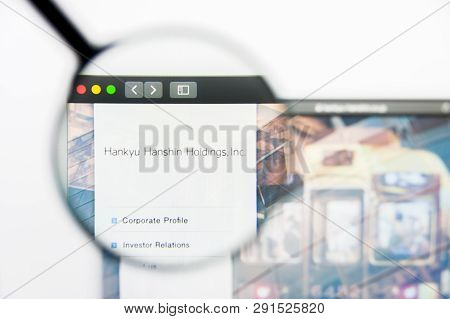 Los Angeles, California, Usa - 25 March 2019: Illustrative Editorial Of Hankyu Hanshin Holdings Webs