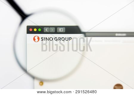 Los Angeles, California, Usa - 25 March 2019: Illustrative Editorial Of Sino Land Website Homepage. 